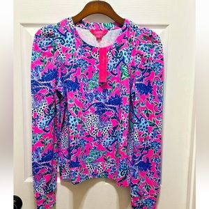 NWT LILLY PULITZER JANSEN SWEATSHIRT UNTAMED HEARTS